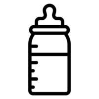 baby bottle line icon vector