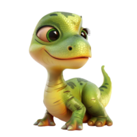 Generated AI Cute dinosaur isolated on transparent background png