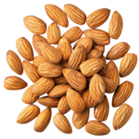 Generated AI Cashew Nut Almond Dried Fruit Raw isolated on transparent background png