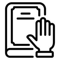 principle line icon vector