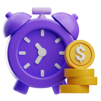 Time Business management illustration 3d png