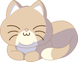 Faceless Cute Cat Illustration png