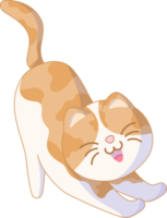 senza volto carino gatto illustrazione png