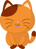 Faceless Cute Cat Illustration png