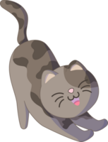 gesichtslos süß Katze Illustration png