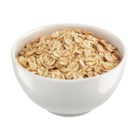 A Bowl of Oats on a transparent background AI-Generative png