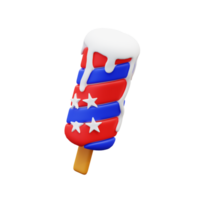 3d illustration ice cream stick png