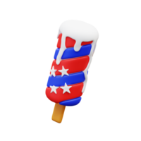 3d illustration la glace crème bâton png