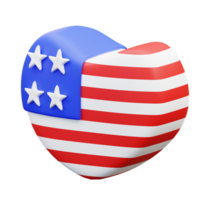 3d illustratie liefde Amerika png