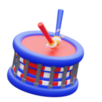 3d illustration drum png