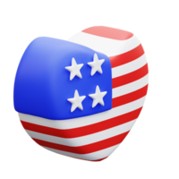 3d illustrazione amore America png