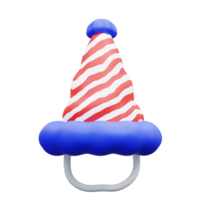 3d illustration fête cône chapeau png