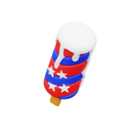 3d illustration ice cream stick png