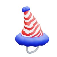 3d ilustração festa cone chapéu png