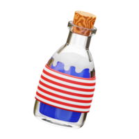 3d illustrtaion bouteille ornement png