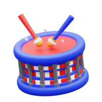 3d illustration drum png