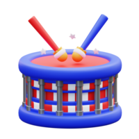 3d illustration drum png