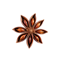 Star anise brown whole pods tightly packed in perfect heart formation Spices food and culinary png