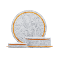 blanco podio estético 3d icono png