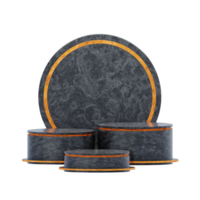 Black Podium Aesthetic 3D Icon png