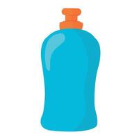 limpieza gel icono. dibujos animados de botella con limpieza gel icono para web diseño aislado en blanco antecedentes. vector