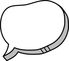 3d zwart en wit kleur toespraak bubbel ballon icoon sticker memo trefwoord ontwerper tekst doos banier png