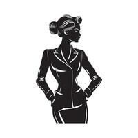 elegante negocio mujer en formal ropa diseño ilustración valores imagen vector