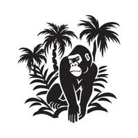 selva logo diseño inspiración diseño imagen en blanco antecedentes vector