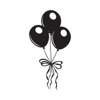 Party Balloons Design Image on white background vector