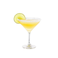 daiquiri vidro curto e preenchidas com pálido amarelo rum coquetel 1 esvaziar e 1 enfeitado png