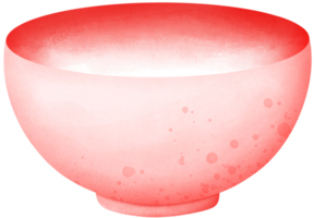 Red food bowl png