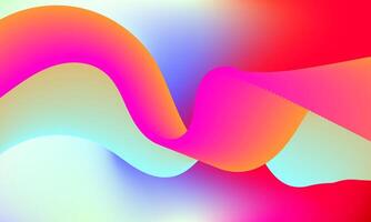 Bold wave line with gradient mesh background vector