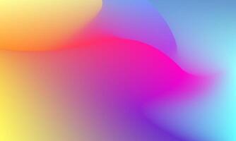 Soft colorful of gradient mesh background vector