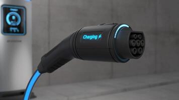 Electric car power charging, Charging technology, Clean energy filling technology. video