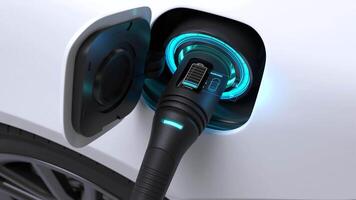 charge de voiture électrique, technologie de charge, technologie de remplissage d'énergie propre. video