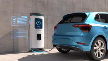 EV Charging Station, Clean energy filling technology, Electric car charging video