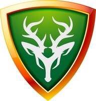 profesional ciervo logo diseño vector