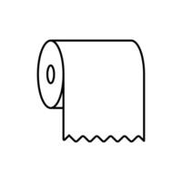 sencillo baño papel icono. vector