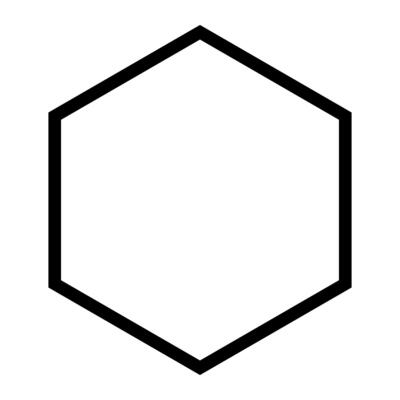 Simple hexagonal icon. Sign.