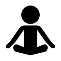 meditación y zen icono. vector