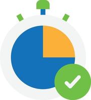 hora cronógrafo fecha límite vector