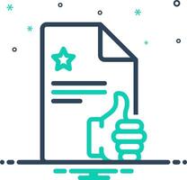 Solid black icon for feedback vector