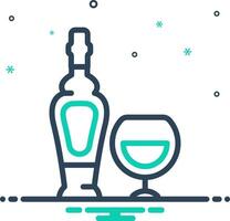 Mix icon for alcohol vector