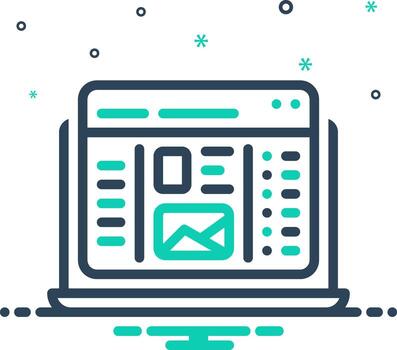 Solid black icon for user interface vector