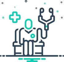 Mix icon for checkup vector