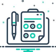 Mix icon for online test vector