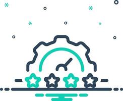 Mix icon for performance vector