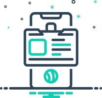 Mix icon for identity vector