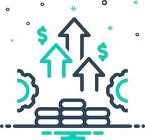 Mix icon for potential vector