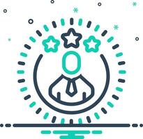 Mix icon for reputation vector